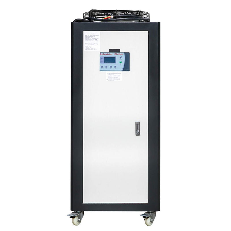 5 Ton Smart Air-Cooled SS Industrial Water Chiller With LCD Display & 53L Water Tank, 5HP (SAK26458) SAKSBY - Front View