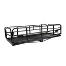 500LBS Folding Trailer Hitch Mounted Cargo Luggage Carrier Rack For Cars & SUVs (96827513) - SAKSBY.com -Side View