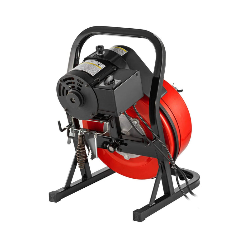 [50FT x 1/2"] Electric Drain Sewer Cleaning Snake Clog Auger Machine (SAK02907) - Saksby Wholesale - Side View