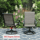 50K BTU Propane Gas Fire Pit Table Set W/ Swivel Chairs, 5PCS - SAKSBY.com - Outdoor Furniture - SAKSBY.com