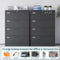 52" Tall 4 Drawer Vertical Metal Office Filing Cabinet With Shelves And Lock, Black (91286075) - SAKSBY.com - Cabinets & Safes - SAKSBY.com