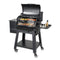 53" Heavy Duty Portable Wood Pellet BBQ Grill With Cart (SAK93641) - SAKSBY Wholesale - Open cover View