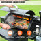 53" Heavy Duty Portable Wood Pellet BBQ Grill With Cart (SAK93641) - SAKSBY Wholesale - Smoked Flavors View