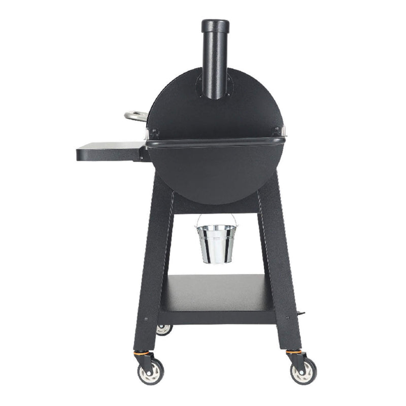 53" Heavy Duty Portable Wood Pellet BBQ Grill With Cart (SAK93641) - SAKSBY Wholesale - Side View