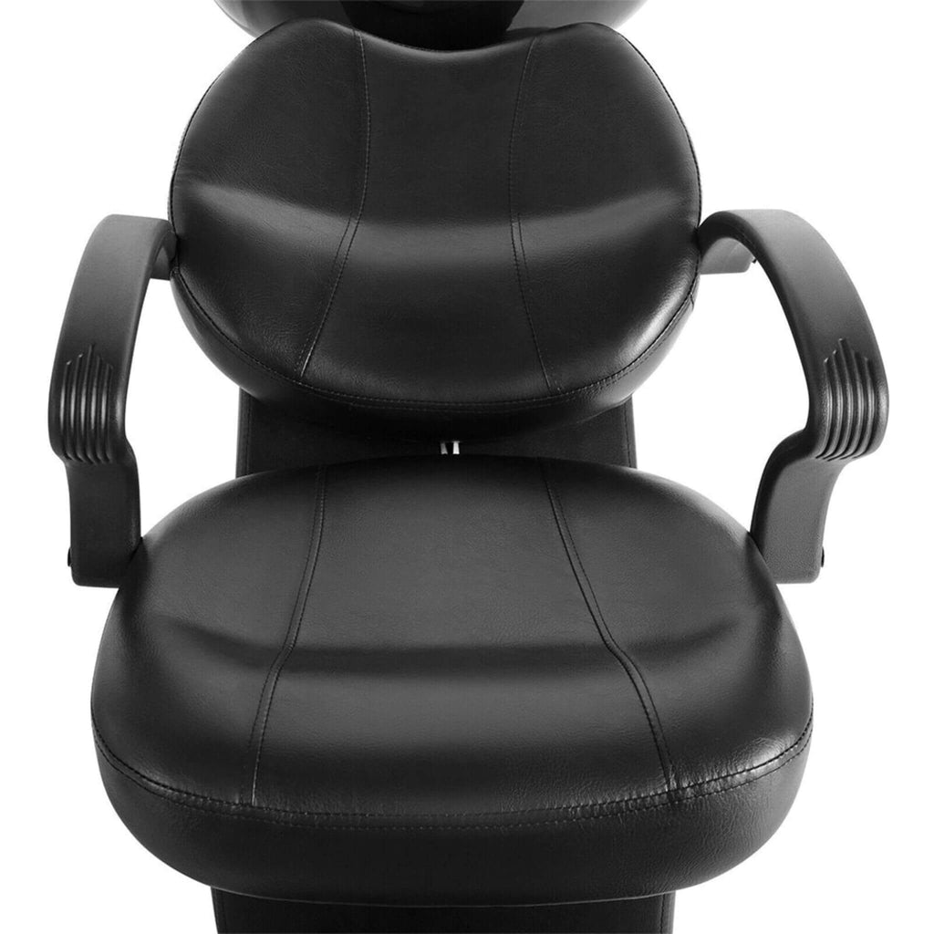 53-Inch Large Premium Salon Barber Backwash Shampoo Chair W/ Bowl, Sink & Footrest (SAK18745) - Saksby Wholesale - Chair View