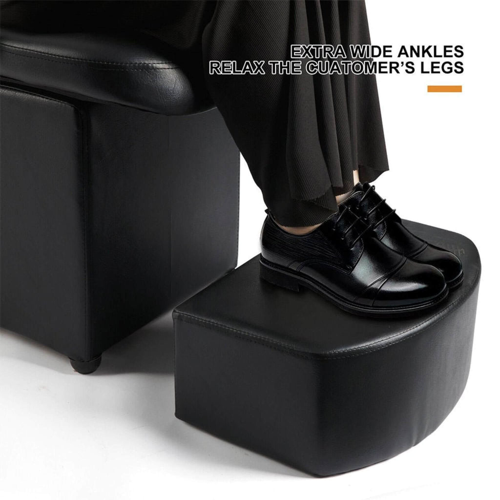 53-Inch Large Premium Salon Barber Backwash Shampoo Chair W/ Bowl, Sink & Footrest (SAK18745) - Saksby Wholesale - Footrest Feature