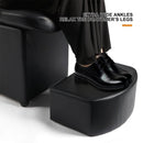 53-Inch Large Premium Salon Barber Backwash Shampoo Chair W/ Bowl, Sink & Footrest (SAK18745) - Saksby Wholesale - Footrest Feature