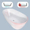 59" Freestanding Acrylic Oval Shape Soaking Tub With Integrated Slotted Overflow (95173864) - SAKSBY.com - Vanities - SAKSBY.com