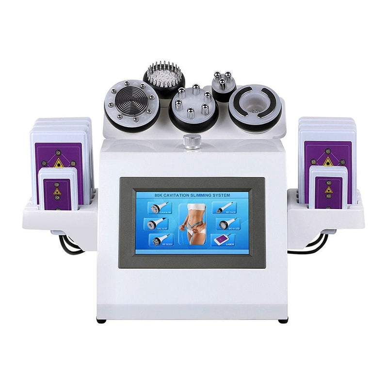6-In-1 Premium Body Facial Massage Beauty Skin Care Slimming Lipo Laser Sculpting Machine, 80-K Front View