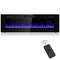 60" Long Hanging Ultra Slim Modern Recessed Wall Mounted Electric Fireplace Heater (98504617) - SAKSBY.com - Zoom Parts View