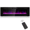 60" Long Hanging Ultra Slim Modern Recessed Wall Mounted Electric Fireplace Heater (98504617) - SAKSBY.com - Home Improvement - SAKSBY.com