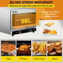 60 Qt Heavy Duty Commercial Stainless Steel Countertop Convection Toaster Oven (97241683) - SAKSBY.com Demonstration View