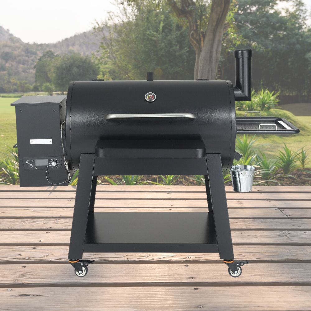 62" Heavy Duty Portable Wood Pellet BBQ Grill With Cart (91308726) - SAKSBY.com - SAKSBY.com