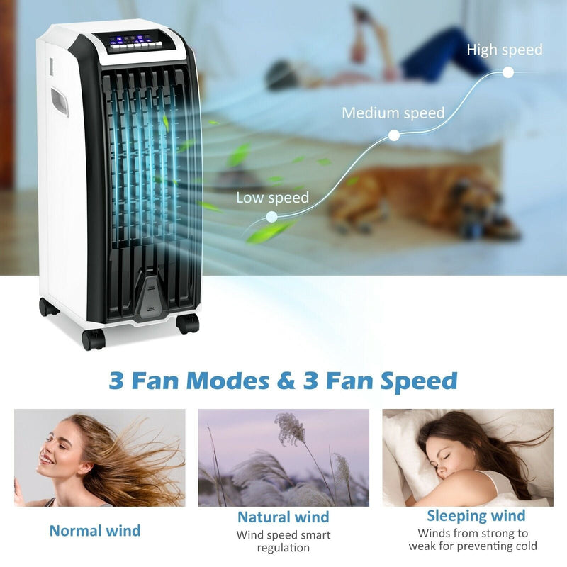 6.5L Portable Evaporative Indoor Air Cooler Fan For Home & Office W/ Remote Control (95274135) - Demonstration View
