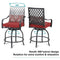 6 PCS Outdoor Patio Bar Set Dining Table With Umbrella & Swivel Bar Stools (SAK53218) - Saksby Wholesale - 360 View
