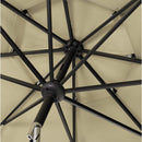 6 PCS Outdoor Patio Bar Set Dining Table With Umbrella & Swivel Bar Stools (SAK53218) - Saksby Wholesale - Color View