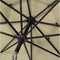 6 PCS Outdoor Patio Bar Set Dining Table With Umbrella & Swivel Bar Stools (SAK53218) - Saksby Wholesale - Color View