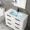 72'' Bathroom Vanity Set With Ceramic Sinks And MDF Drawer Cabinets (96471852) - SAKSBY.com - Kitchen & Utility Sinks - SAKSBY.com