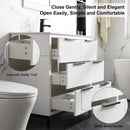 72'' Bathroom Vanity Set With Ceramic Sinks And MDF Drawer Cabinets (SAK71852) - Saksby Wholesale - Metah Handle View