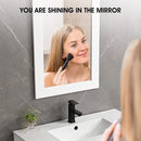 72'' Bathroom Vanity Set With Ceramic Sinks And MDF Drawer Cabinets (SAK71852) - Saksby Wholesale - Mirror View