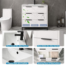 72'' Bathroom Vanity Set With Ceramic Sinks And MDF Drawer Cabinets (SAK71852) - Saksby Wholesale - Product Features View