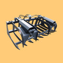 72" Root Grapple Bucket Skid Steer Attachment For Front End Loaders (97264513) - SAKSBY.com - Grapples - SAKSBY.com