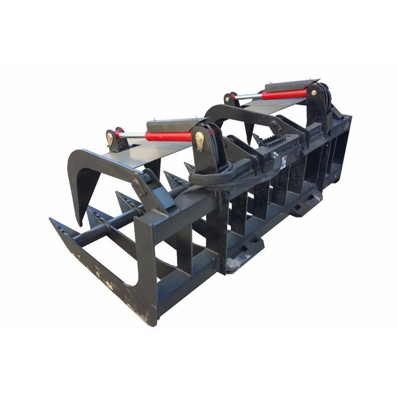 74" Premium Heavy Duty Skid Steer Root Grapple Bucket Attachment (94621873) - SAKSBY.com - Grapples - SAKSBY.com