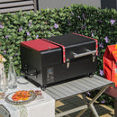 8-In-1 Premium Electric Wood Pellet Smoker Grill W/ Temperature Prob & Wheels (93175426) - SAKSBY.com - Barbeque Grills - SAKSBY.com