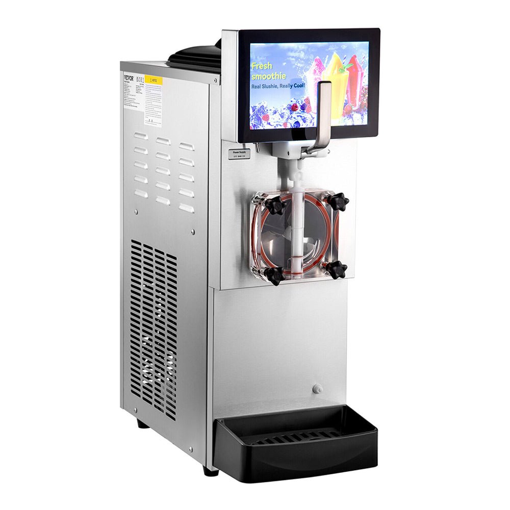 8L Commercial Single Frozen Margarita Ice Slushy Drink Maker Machine, 1050W Demonstration View