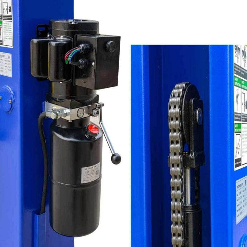 9000 LBS Heavy Duty 2 Post Car Auto Truck Vehicle Garage Hoist Lift (SAK81625) - Saksby Wholesale - Pulley View