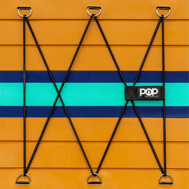 POP BOARD CO Inflatable Paddle Board 11'0 Yacht Hopper Teak/Blue/Mint - SAKSBY.com - Zoom Parts View