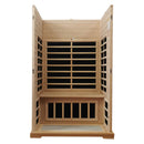 Premium Hemlock Wood Two Person FAR Infrared Sauna Room W/ Glass Door, 1750W (96081525) - SAKSBY.com -Zoom Parts View