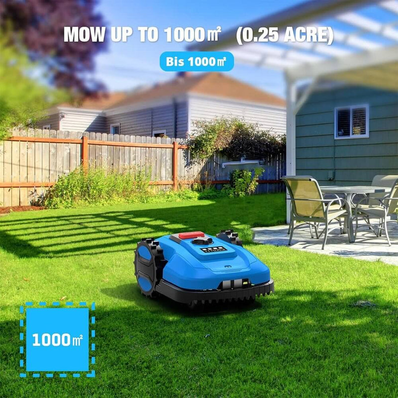 ACM 20V/4.0AH Smart Self-Charging Powerful Electric Automatic Lawn Mower With App Control (SAK68315) - Saksby Wholesale - Meters View
