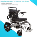 ACUREST Premium Electric Aluminum Alloy Portable Folding Wheelchair, 500W (94037215) - SAKSBY.com - ESide View