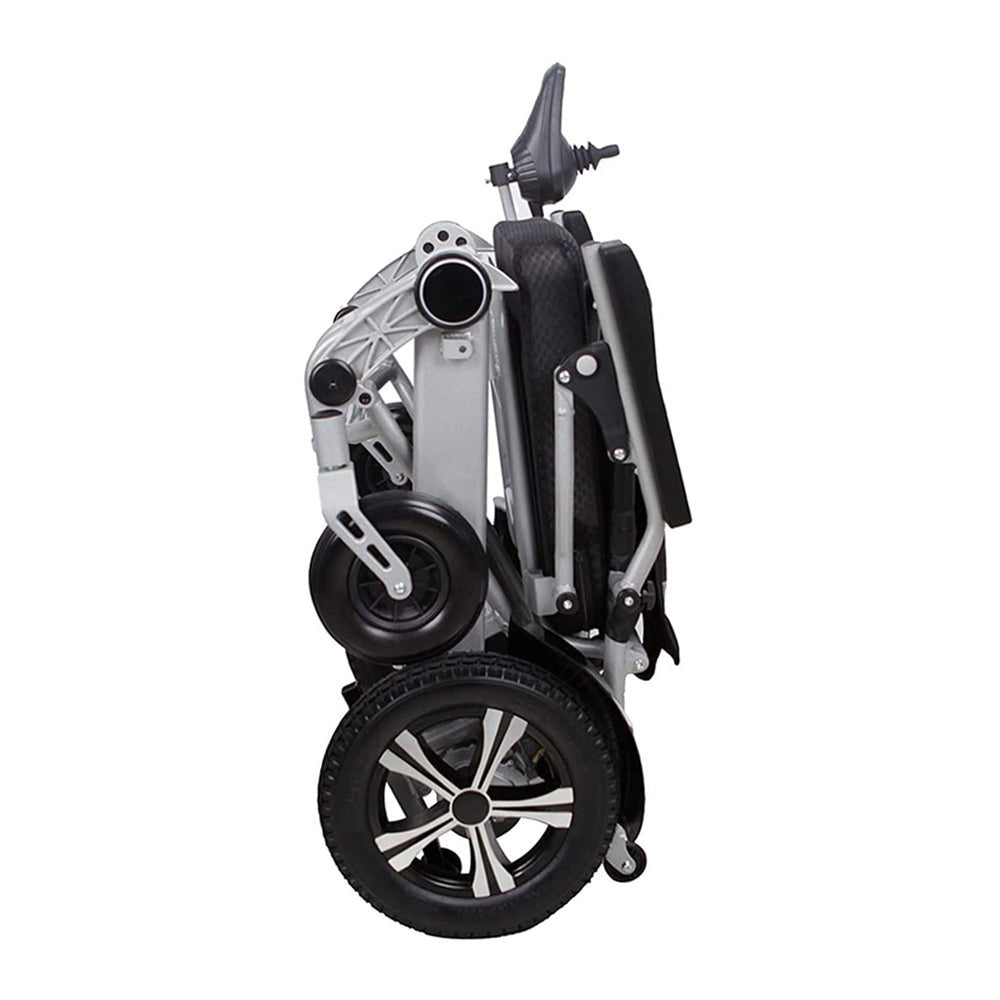 ACUREST Premium Electric Aluminum Alloy Portable Folding Wheelchair, 500W (94037215) - SAKSBY.com - Side View