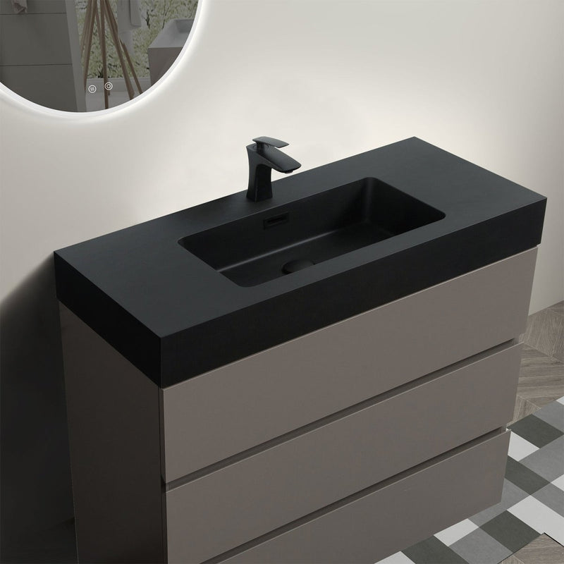 ALICE 36 Inch Premium Modern Freestanding One-Piece Bathroom Vanity Set Without Drain And Faucet (95271364) - SAKSBY.com - Vanities - SAKSBY.com