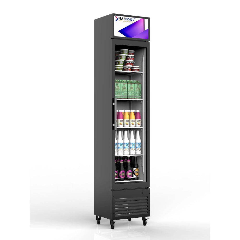 ALKCOOL SDGR15 Slim Line Commercial Single Glass Door Refrigerator, 6.5 Cu.Ft. (94718253) - SAKSBY.com - SAKSBY.com