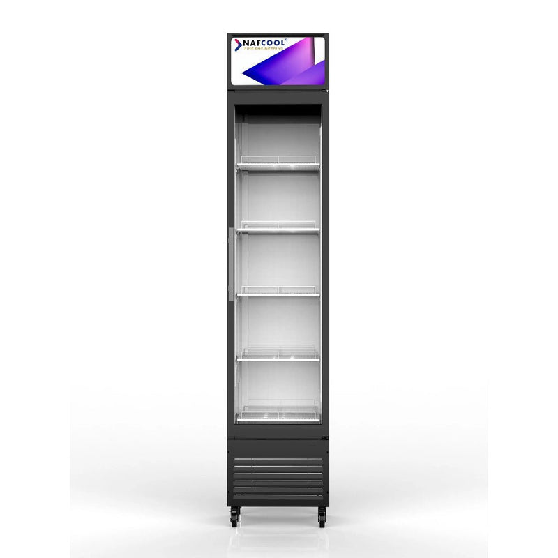 ALKCOOL SDGR15 Slim Line Commercial Single Glass Door Refrigerator, 6.5 Cu.Ft. (94718253) - SAKSBY.com - SAKSBY.com