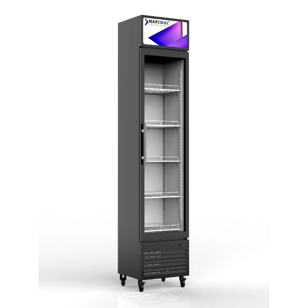 ALKCOOL SDGR15 Slim Line Commercial Single Glass Door Refrigerator, 6.5 Cu.Ft. (94718253) - SAKSBY.com - SAKSBY.com