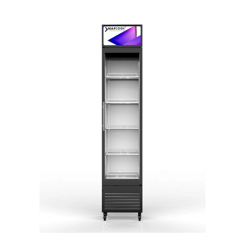 ALKCOOL SDGR15 Slim Line Commercial Single Glass Door Refrigerator, 6.5 Cu.Ft. (94718253) - SAKSBY.com - SAKSBY.com