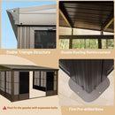 Alora Atrium Premium Against Wall Mounted Solarium Sunroom With Galvanized Steel Sloping Roof (SAK96375) - Saksby Wholesale - Features
