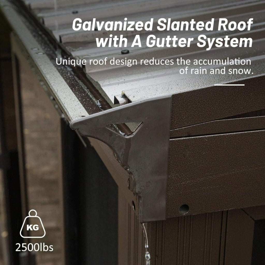 Alora Atrium Premium Against Wall Mounted Solarium Sunroom With Galvanized Steel Sloping Roof (SAK96375) - Saksby Wholesale - Slanted Roof With Gutter