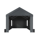 [12X20FT] Alora Heavy-Duty Outdoor Premium Garage Tarp Canopy Shelter W/ Removable Sidewalls (SAK94615) - Saksby Wholesale - Front View