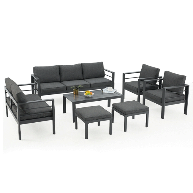Aluminum Outdoor Furniture Patio Set W/ Cushions, 7PCS - SAKSBY.com - Outdoor Furniture - SAKSBY.com