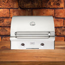 American Outdoor Grill 24NBL-00SP L-Series 2-Burner Built-In Natural Gas Grill, 24" [24NBL-00SP] (SAK10834) - Saksby Wholesale - Front View on Bricked Wall Background