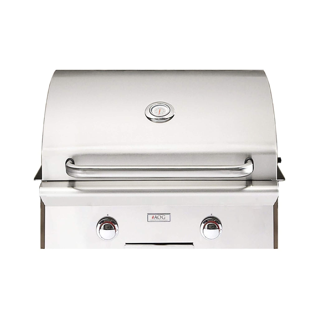 American Outdoor Grill 24NBT-00SP T-Series 2-Burner Built-In Natural Gas Grill, 24" [24NBT-00SP] (SAK58391) - Saksby Wholesale - Front View