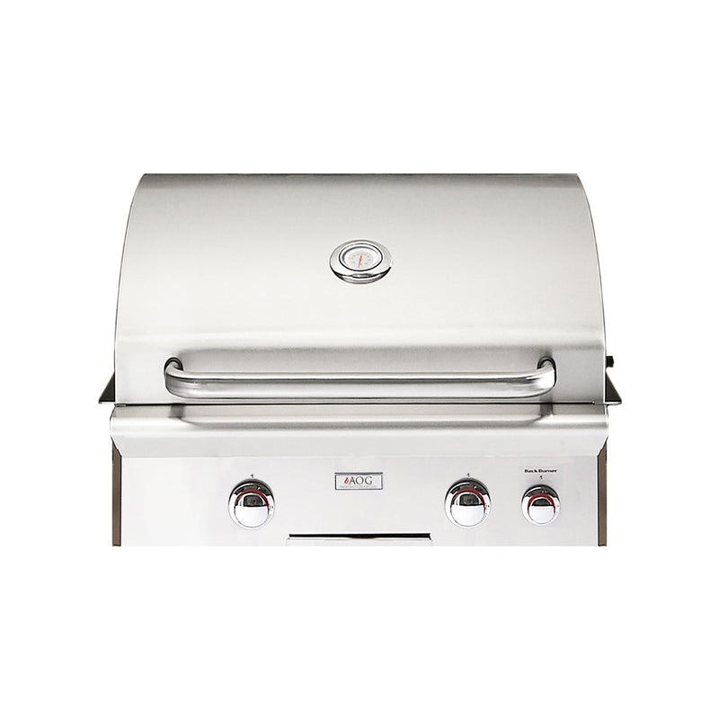 AMERICAN OUTDOOR GRILL 24NBT T-Series 2-Burner Built-In Natural Gas Grill W/ Rotisserie Kit, 24" (93065205) - SAKSBY.com - Outdoor Grills - SAKSBY.com