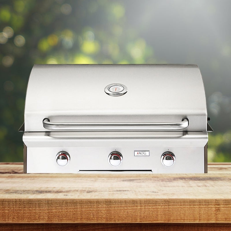 AMERICAN OUTDOOR GRILL 30NBL-00SP L-Series 3-Burner Built-In Natural Gas Grill, 30" (98602335) - SAKSBY.com - Outdoor Grills - SAKSBY.com