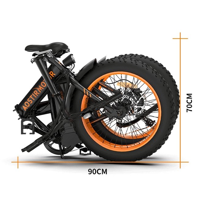 AOSTIRMOTOR A20 36V/13Ah Mini Fat Tire Folding Electric Bike, 20" - SAKSBY.com - Electric Bicycles - SAKSBY.com