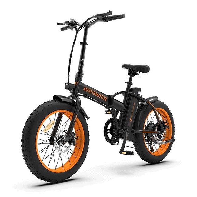 AOSTIRMOTOR A20 36V/13Ah Mini Fat Tire Folding Electric Bike, 20" - SAKSBY.com - Electric Bicycles - SAKSBY.com